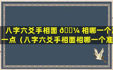 八字六爻手相面 🐼 相哪一个准一点（八字六爻手相面相哪一个准一点的）